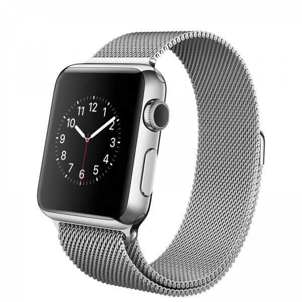 Apple Watch (38 mm) Paslanmaz Çelik Kasa ve Milano Loop Akıllı Saat