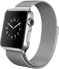 Apple Watch (38 mm) Paslanmaz Çelik Kasa ve Milano Loop resim
