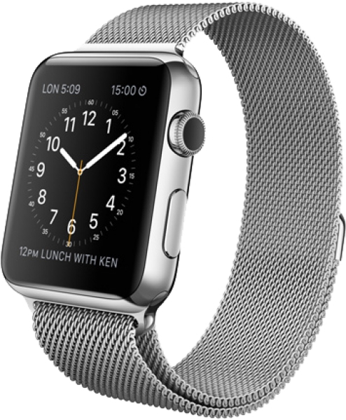 Apple Watch (42 mm) Paslanmaz Çelik Kasa ve Milano Loop Akıllı Saat