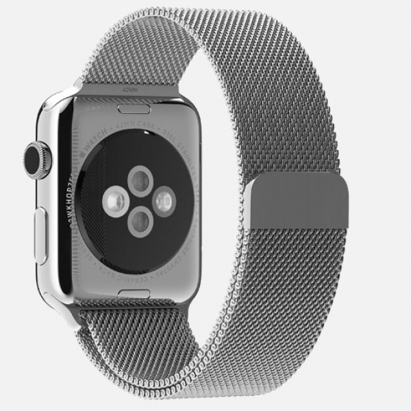Apple Watch (42 mm) Paslanmaz Çelik Kasa ve Milano Loop Akıllı Saat