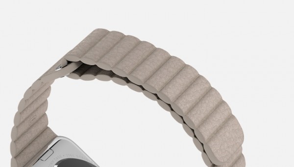 Apple Watch (42 mm) Paslanmaz Çelik Kasa ve Taş Rengi Deri Loop Akıllı Saat