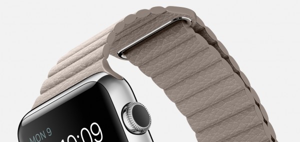 Apple Watch (42 mm) Paslanmaz Çelik Kasa ve Taş Rengi Deri Loop Akıllı Saat