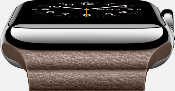 Apple Watch (42 mm) Paslanmaz Çelik Kasa ve Açık Kahverengi Deri Loop Akıllı Saat