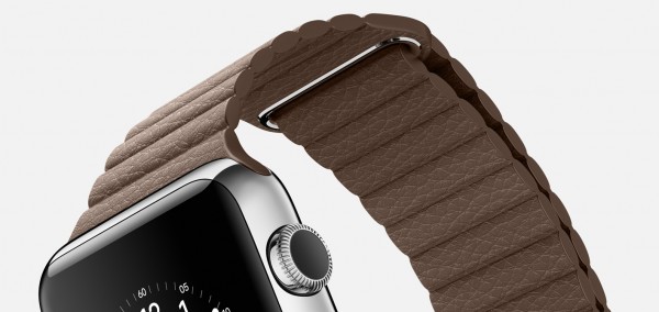 Apple Watch (42 mm) Paslanmaz Çelik Kasa ve Açık Kahverengi Deri Loop Akıllı Saat