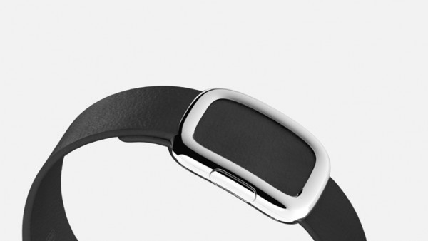 Apple Watch (38 mm) Paslanmaz Çelik Kasa ve Modern Tokalı Siyah Kayış Akıllı Saat