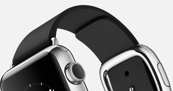 Apple Watch (38 mm) Paslanmaz Çelik Kasa ve Modern Tokalı Siyah Kayış Akıllı Saat