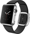 Apple Watch (38 mm) Paslanmaz Çelik Kasa ve Modern Tokalı Siyah Kayış resim