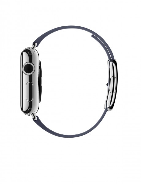 Apple Watch (38 mm) Paslanmaz Çelik Kasa ve Modern Tokalı Gece Mavisi Kayış Akıllı Saat