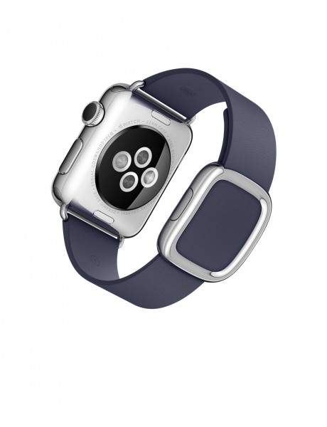 Apple Watch (38 mm) Paslanmaz Çelik Kasa ve Modern Tokalı Gece Mavisi Kayış Akıllı Saat