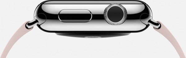 Apple Watch (38 mm) Paslanmaz Çelik Kasa ve Modern Tokalı Açık Pembe Kayış (Small) Akıllı Saat