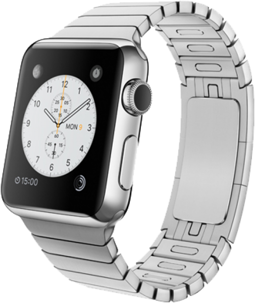Apple Watch (38 mm) Paslanmaz Çelik Kasa ve Baklalı Model Paslanmaz Çelik Bilezik Akıllı Saat
