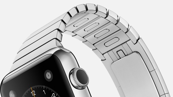 Apple Watch (38 mm) Paslanmaz Çelik Kasa ve Baklalı Model Paslanmaz Çelik Bilezik Akıllı Saat