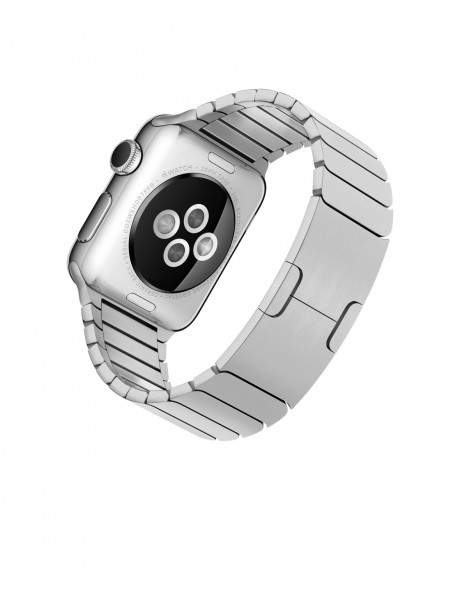 Apple Watch (38 mm) Paslanmaz Çelik Kasa ve Baklalı Model Paslanmaz Çelik Bilezik Akıllı Saat