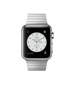 Apple Watch (38 mm) Paslanmaz Çelik Kasa ve Baklalı Model Paslanmaz Çelik Bilezik Akıllı Saat