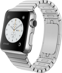 Apple Watch (38 mm) Paslanmaz Çelik Kasa ve Baklalı Model Paslanmaz Çelik Bilezik resim