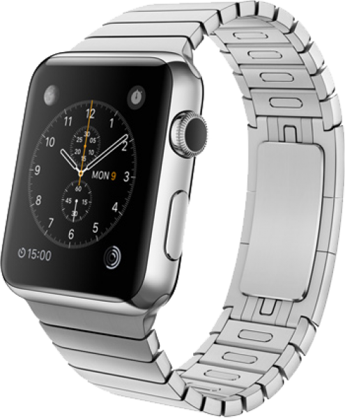 Apple Watch (42 mm) Paslanmaz Çelik Kasa ve Baklalı Model Paslanmaz Çelik Bilezik Akıllı Saat