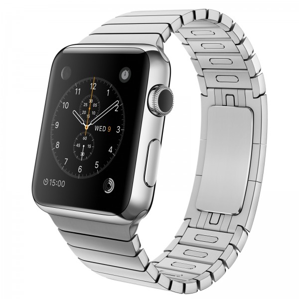 Apple Watch (42 mm) Paslanmaz Çelik Kasa ve Baklalı Model Paslanmaz Çelik Bilezik Akıllı Saat