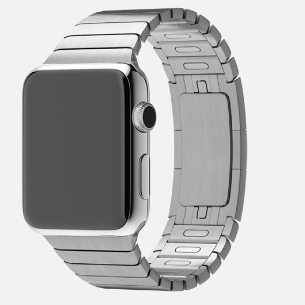 Apple Watch (42 mm) Paslanmaz Çelik Kasa ve Baklalı Model Paslanmaz Çelik Bilezik Akıllı Saat