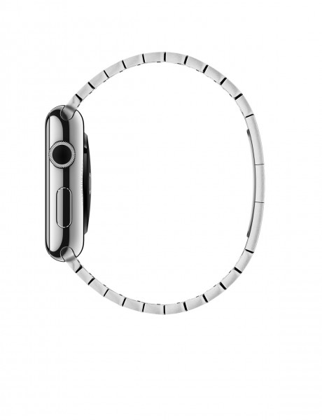 Apple Watch (42 mm) Paslanmaz Çelik Kasa ve Baklalı Model Paslanmaz Çelik Bilezik Akıllı Saat