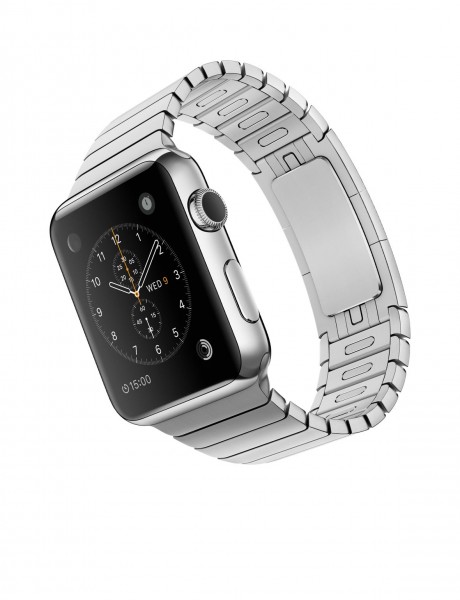 Apple Watch (42 mm) Paslanmaz Çelik Kasa ve Baklalı Model Paslanmaz Çelik Bilezik Akıllı Saat