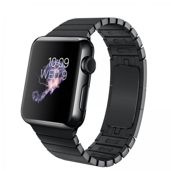 Apple Watch (38 mm) Uzay Siyahı Paslanmaz Çelik Kasa ve Baklalı Model Uzay Siyahı Paslanmaz Çelik Bilezik Akıllı Saat