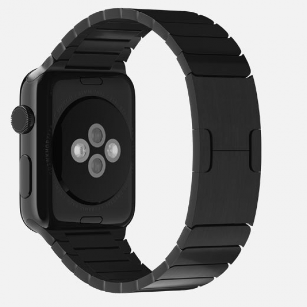 Apple Watch (38 mm) Uzay Siyahı Paslanmaz Çelik Kasa ve Baklalı Model Uzay Siyahı Paslanmaz Çelik Bilezik Akıllı Saat
