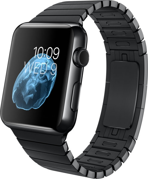 Apple Watch (42 mm) Uzay Siyahı Paslanmaz Çelik Kasa ve Baklalı Model Uzay Siyahı Paslanmaz Çelik Bilezik Akıllı Saat
