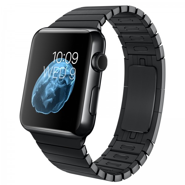 Apple Watch (42 mm) Uzay Siyahı Paslanmaz Çelik Kasa ve Baklalı Model Uzay Siyahı Paslanmaz Çelik Bilezik Akıllı Saat