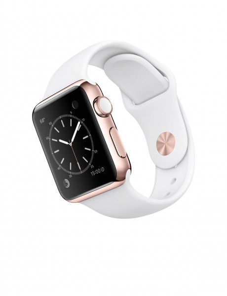 Apple Watch Edition (38 mm) 18 Ayar Roze Altın Kasa ve Beyaz Spor Kordon Akıllı Saat