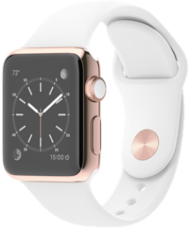 Apple Watch Edition (38 mm) 18 Ayar Roze Altın Kasa ve Beyaz Spor Kordon Akıllı Saat