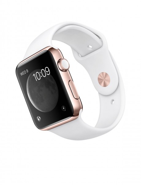 Apple Watch Edition (42 mm) 18 Ayar Roze Altın Kasa ve Beyaz Spor Kordon Akıllı Saat