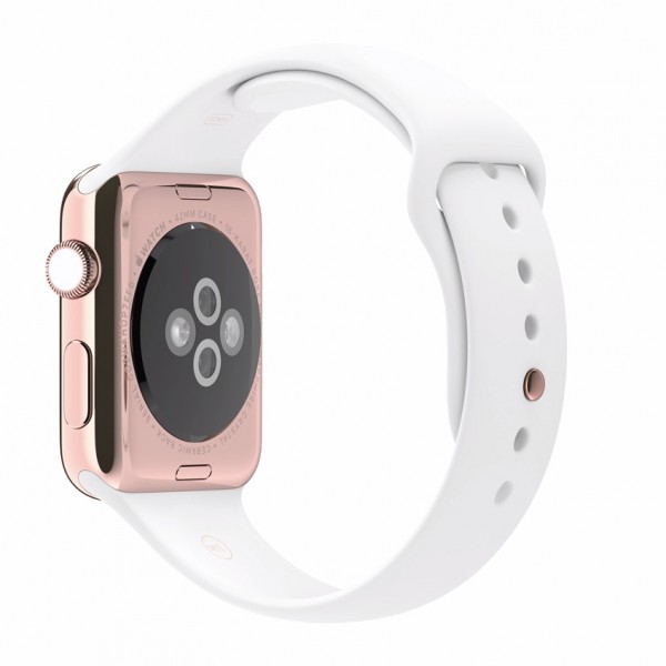 Apple Watch Edition (42 mm) 18 Ayar Roze Altın Kasa ve Beyaz Spor Kordon Akıllı Saat