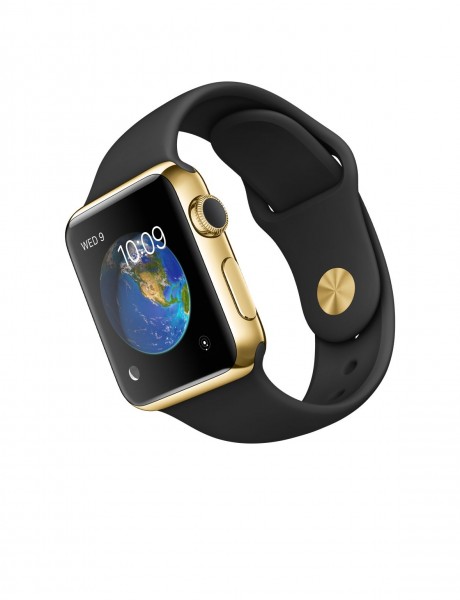 Apple Watch Edition (38 mm) 18 Ayar Sarı Altın Kasa ve Siyah Spor Kordon Akıllı Saat