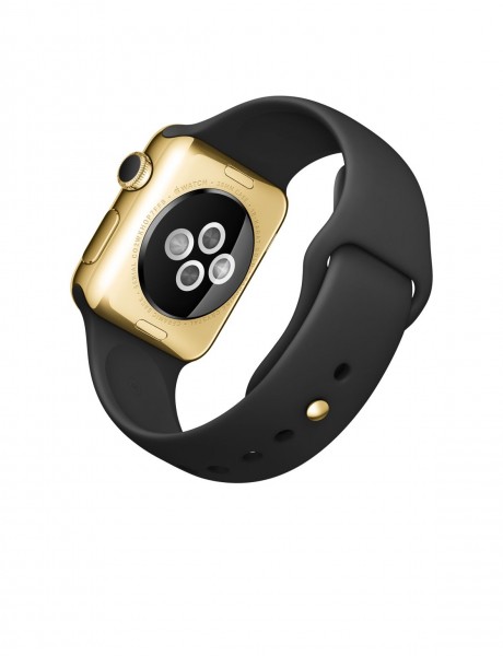 Apple Watch Edition (38 mm) 18 Ayar Sarı Altın Kasa ve Siyah Spor Kordon Akıllı Saat