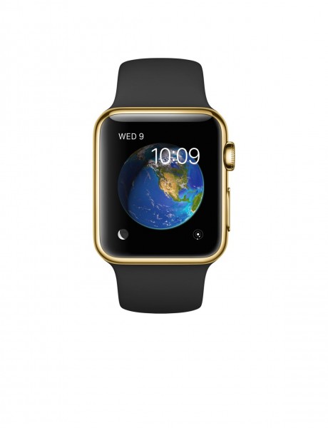 Apple Watch Edition (38 mm) 18 Ayar Sarı Altın Kasa ve Siyah Spor Kordon Akıllı Saat