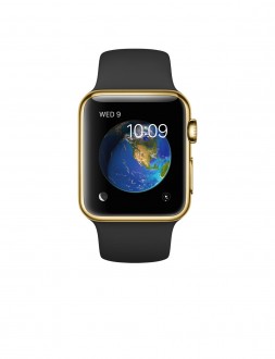 Apple Watch Edition (38 mm) 18 Ayar Sarı Altın Kasa ve Siyah Spor Kordon Akıllı Saat