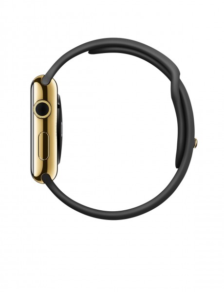 Apple Watch Edition (42 mm) 18 Ayar Sarı Altın Kasa ve Siyah Spor Kordon Akıllı Saat