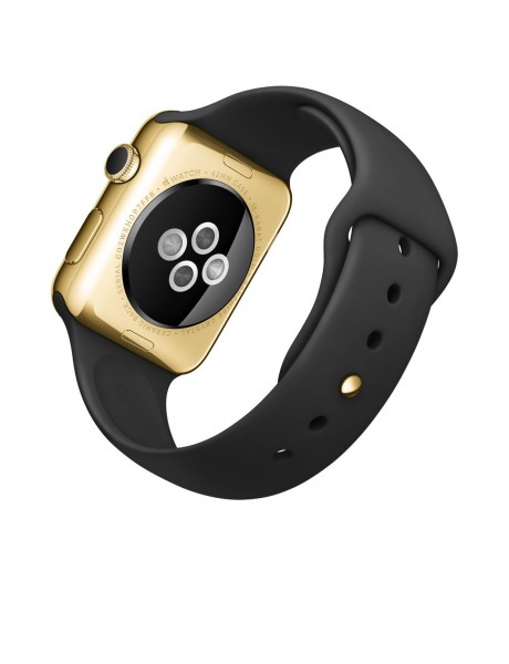Apple Watch Edition (42 mm) 18 Ayar Sarı Altın Kasa ve Siyah Spor Kordon Akıllı Saat