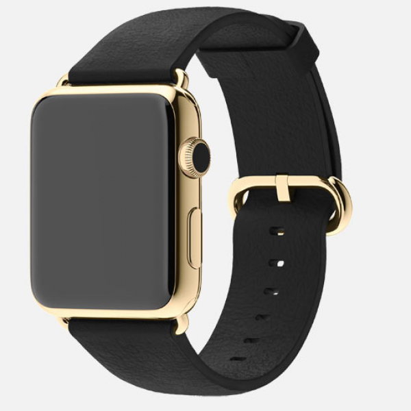 Apple Watch Edition (42 mm) 18 Ayar Sarı Altın Kasa ve Klasik Tokalı Siyah Kayış Akıllı Saat