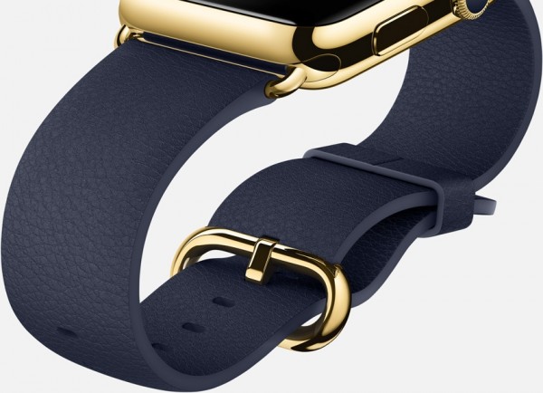 Apple Watch Edition (42 mm) 18 Ayar Sarı Altın Kasa ve Klasik Tokalı Gece Mavisi Kayış Akıllı Saat