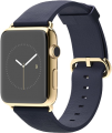 Apple Watch Edition (42 mm) 18 Ayar Sarı Altın Kasa ve Klasik Tokalı Gece Mavisi Kayış resim