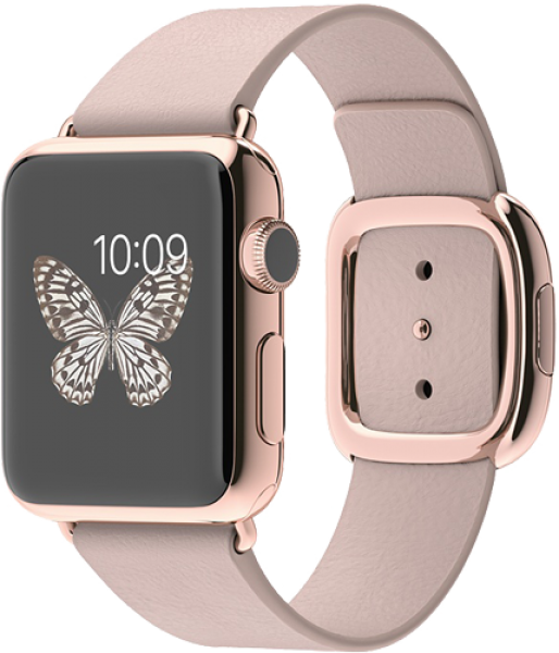 Apple Watch Edition (38 mm) 18 Ayar Roze Altın Kasa ve Modern Tokalı Roze Gri Kayış Akıllı Saat