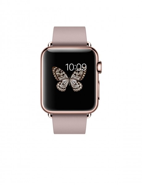 Apple Watch Edition (38 mm) 18 Ayar Roze Altın Kasa ve Modern Tokalı Roze Gri Kayış Akıllı Saat