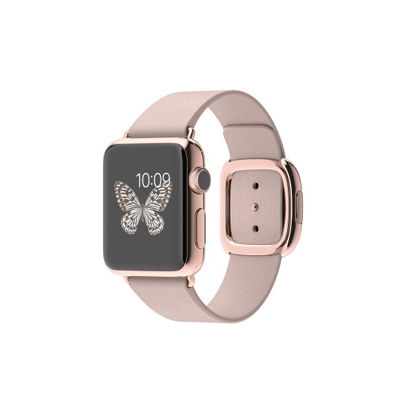 Apple Watch Edition (38 mm) 18 Ayar Roze Altın Kasa ve Modern Tokalı Roze Gri Kayış Akıllı Saat