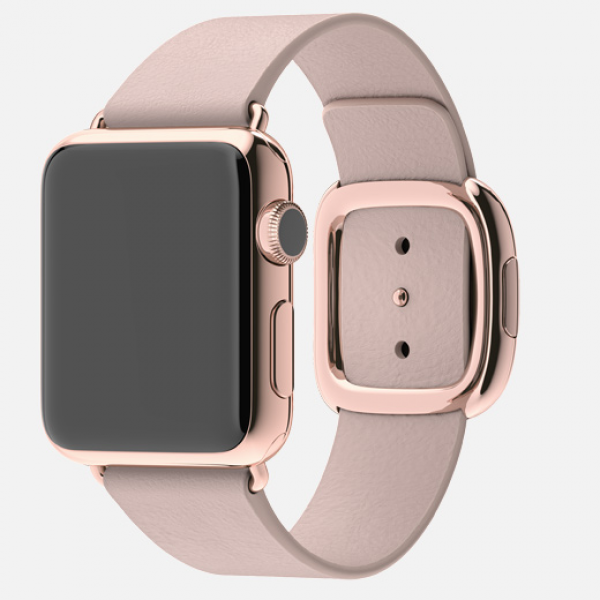 Apple Watch Edition (38 mm) 18 Ayar Roze Altın Kasa ve Modern Tokalı Roze Gri Kayış Akıllı Saat