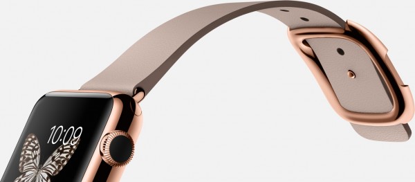Apple Watch Edition (38 mm) 18 Ayar Roze Altın Kasa ve Modern Tokalı Roze Gri Kayış Akıllı Saat