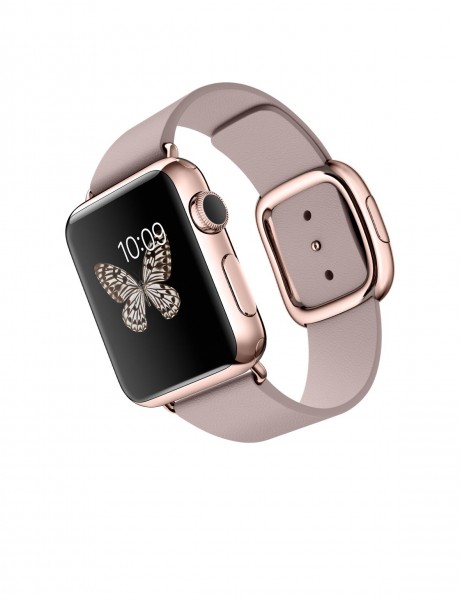 Apple Watch Edition (38 mm) 18 Ayar Roze Altın Kasa ve Modern Tokalı Roze Gri Kayış Akıllı Saat