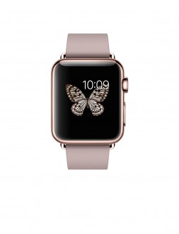 Apple Watch Edition (38 mm) 18 Ayar Roze Altın Kasa ve Modern Tokalı Roze Gri Kayış Akıllı Saat
