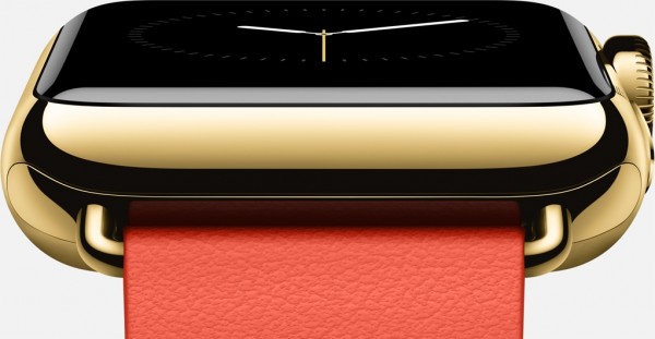 Apple Watch Edition (38 mm) 18 Ayar Sarı Altın Kasa ve Modern Tokalı Parlak Kırmızı Kayış Akıllı Saat