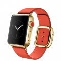 Apple Watch Edition (38 mm) 18 Ayar Sarı Altın Kasa ve Modern Tokalı Parlak Kırmızı Kayış resim